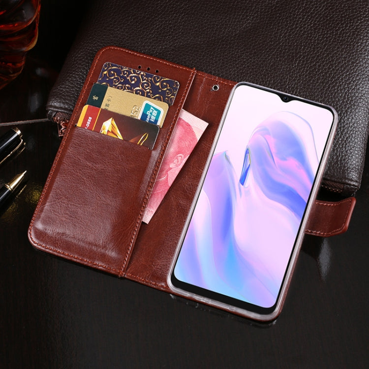 For Blackview A70 idewei Crazy Horse Texture Horizontal Flip Leather Case with Holder & Card Slots & Wallet(Sky Blue) - More Brand by idewei | Online Shopping South Africa | PMC TechLife | Buy Now Pay Later Mobicred
