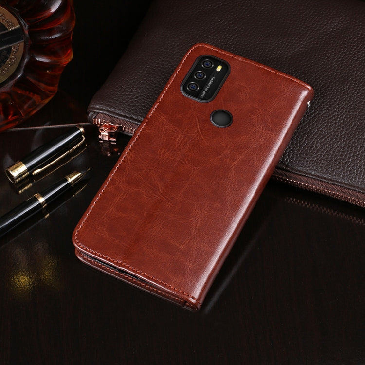 For Blackview A70 idewei Crazy Horse Texture Horizontal Flip Leather Case with Holder & Card Slots & Wallet(Brown) - More Brand by idewei | Online Shopping South Africa | PMC TechLife | Buy Now Pay Later Mobicred