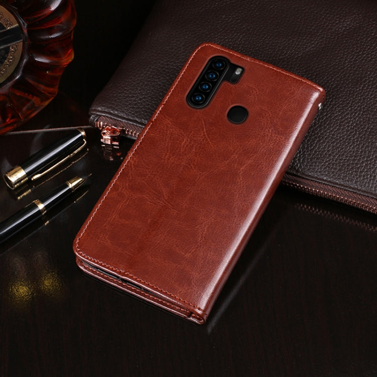 For Blackview A80 Plus idewei Crazy Horse Texture Horizontal Flip Leather Case with Holder & Card Slots & Wallet(Yellow) - More Brand by idewei | Online Shopping South Africa | PMC TechLife | Buy Now Pay Later Mobicred