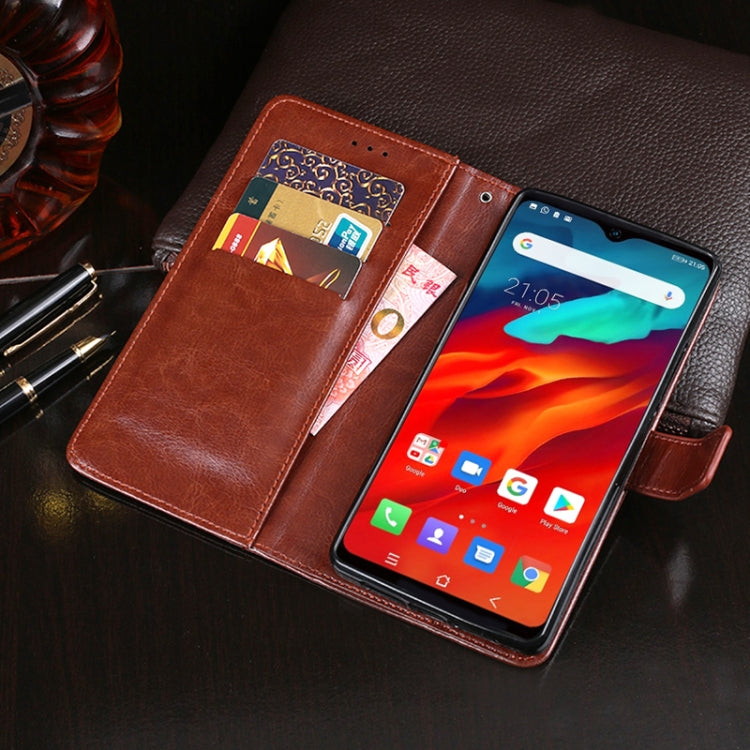 For Blackview A80 Plus idewei Crazy Horse Texture Horizontal Flip Leather Case with Holder & Card Slots & Wallet(Blue) - More Brand by idewei | Online Shopping South Africa | PMC Jewellery | Buy Now Pay Later Mobicred