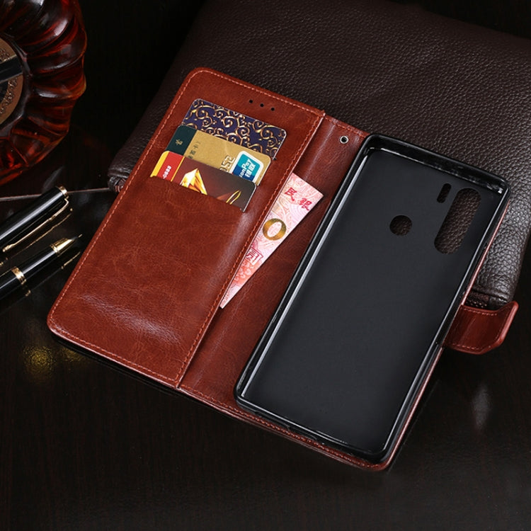 For Blackview A80 Plus idewei Crazy Horse Texture Horizontal Flip Leather Case with Holder & Card Slots & Wallet(Rose Red) - More Brand by idewei | Online Shopping South Africa | PMC Jewellery | Buy Now Pay Later Mobicred