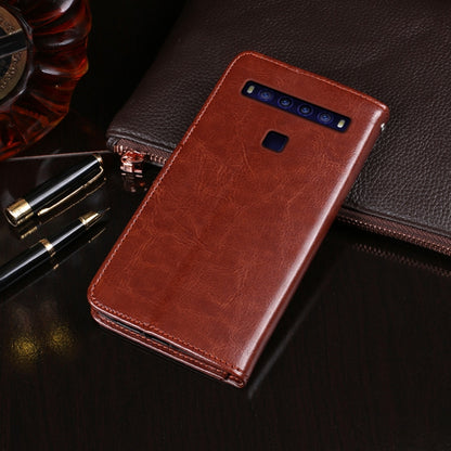 For TCL 10 5G idewei Crazy Horse Texture Horizontal Flip Leather Case with Holder & Card Slots & Wallet(Red) - More Brand by idewei | Online Shopping South Africa | PMC Jewellery | Buy Now Pay Later Mobicred