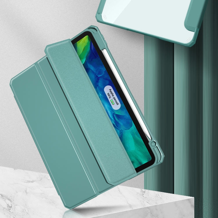 For iPad Pro 12.9 2022 / 2021 / 2020 Mutural Pinyue Series PC + TPU Horizontal Flip Leather Tablet Case with Holder & Pen Slot & Sleep / Wake-up Function(Sky Blue) - free shipping - PMC TechLife - Order now!