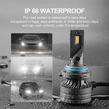 P1 HB4 / 9006 2 PCS DC9-36V / 30W / 6000K / 10000LM IP68 Waterproof Car LED Headlight(Cold White Light) - LED Headlamps by PMC Jewellery | Online Shopping South Africa | PMC Jewellery | Buy Now Pay Later Mobicred