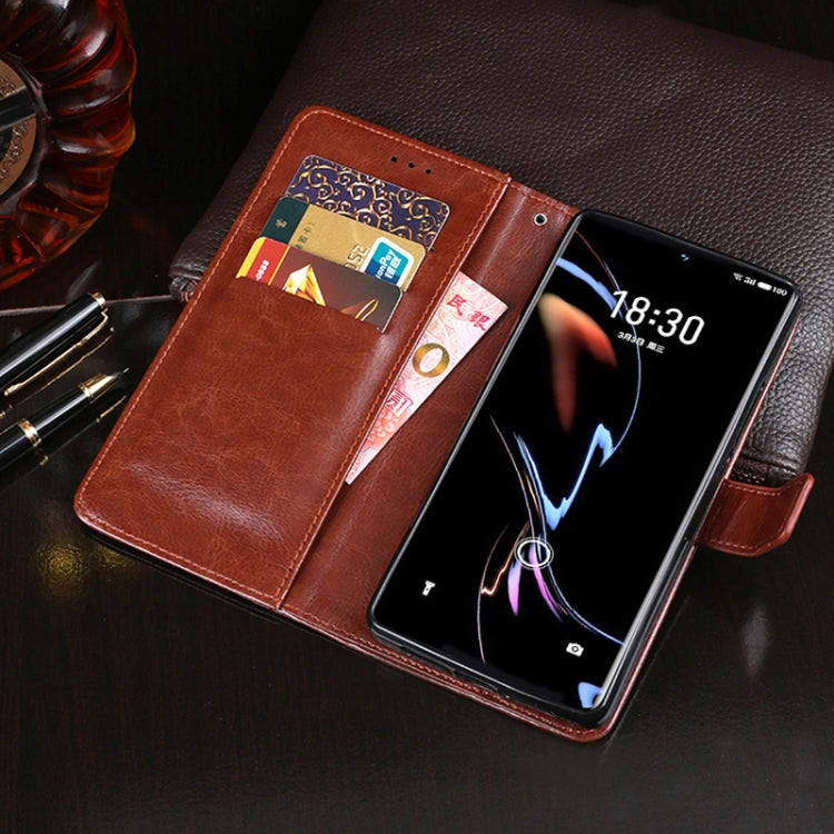 For Meizu 18 Pro idewei Crazy Horse Texture Horizontal Flip Leather Case with Holder & Card Slots & Wallet(Rose Red) - More Brand by idewei | Online Shopping South Africa | PMC Jewellery | Buy Now Pay Later Mobicred