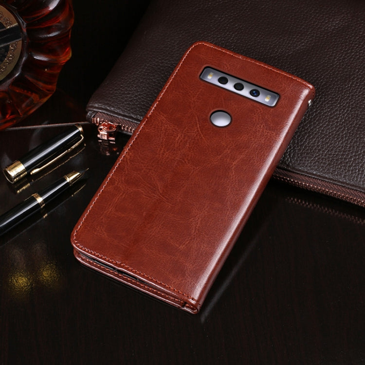 For TCL 10 SE idewei Crazy Horse Texture Horizontal Flip Leather Case with Holder & Card Slots & Wallet(Black) - free shipping - PMC Jewellery - Order now!