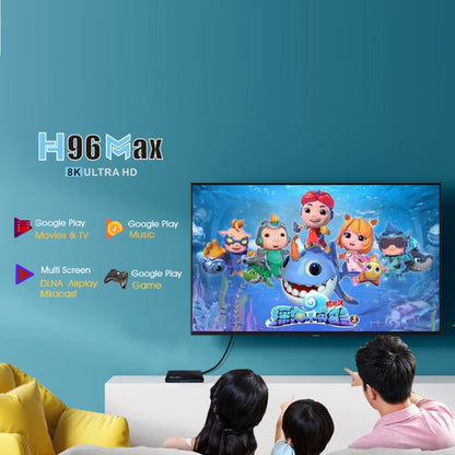 H96 Max 8K Smart TV BOX Android 11.0 Media Player with Remote Control, Quad Core RK3566, RAM: 8GB, ROM: 64GB, Dual Frequency 2.4GHz WiFi / 5G, Plug Type:US Plug - RK3566 by PMC Jewellery | Online Shopping South Africa | PMC Jewellery | Buy Now Pay Later Mobicred