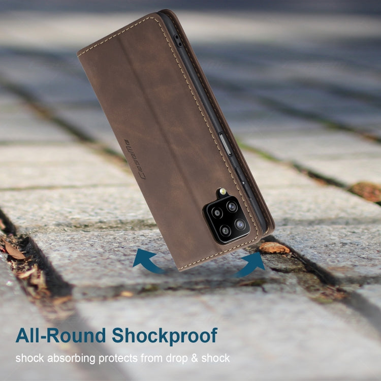 For Samsung Galaxy A12 CaseMe 013 Multifunctional Horizontal Flip Leather Case with Holder & Card Slot & Wallet(Coffee) - free shipping - PMC Jewellery - Order now!