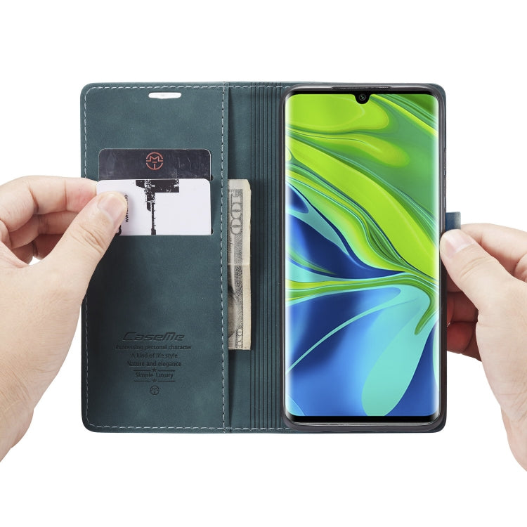 For Xiaomi CC9 Pro CaseMe 013 Multifunctional Horizontal Flip Leather Case with Holder & Card Slot & Wallet(Blue) - free shipping - PMC Jewellery - Order now!