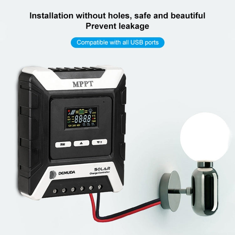 MPPT Solar Controller 12V / 24V / 48V Automatic Identification Charging Controller with Dual USB Output, Model:60A - Others by PMC Jewellery | Online Shopping South Africa | PMC Jewellery | Buy Now Pay Later Mobicred