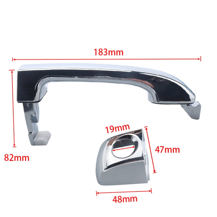 A5197-01 Car Left Front Side Electroplating Outside Door Handle 82651-3J010 for Hyundai Veracruz 2007-2012 - Door Handles by PMC Jewellery | Online Shopping South Africa | PMC Jewellery