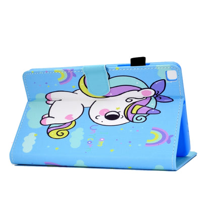 Painted Pattern TPU Horizontal Flip Leather Protective Case For Samsung Galaxy Tab A 8.0 (2019)(Rainbow Unicorn) - Other Galaxy Tab PC by PMC Jewellery | Online Shopping South Africa | PMC Jewellery