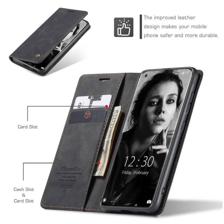 For Xiaomi Mi 11 CaseMe 013 Multifunctional Horizontal Flip Leather Case with Holder & Card Slot & Wallet(Black) - free shipping - PMC Jewellery - Order now!