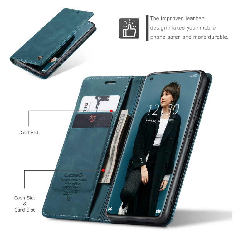 For Xiaomi Mi 11 CaseMe 013 Multifunctional Horizontal Flip Leather Case with Holder & Card Slot & Wallet(Blue) - Xiaomi Cases by CaseMe | Online Shopping South Africa | PMC Jewellery | Buy Now Pay Later Mobicred