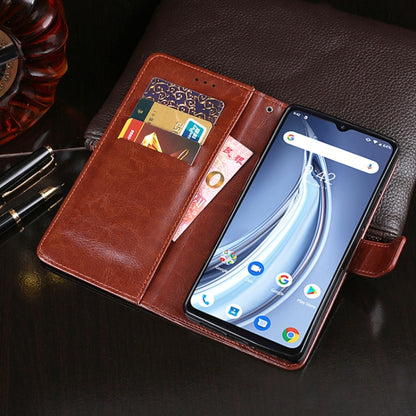 For UMIDIGI A9 idewei Crazy Horse Texture Horizontal Flip Leather Case with Holder & Card Slots & Wallet(Dark Blue) - More Brand by idewei | Online Shopping South Africa | PMC Jewellery | Buy Now Pay Later Mobicred