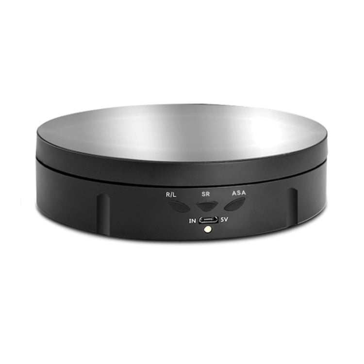 14.6cm USB Electric Rotating Turntable Display Stand Video Shooting Props Turntable for Photography, Load: 10kg(Black Mirror) - free shipping - PMc TechLife - Order now!