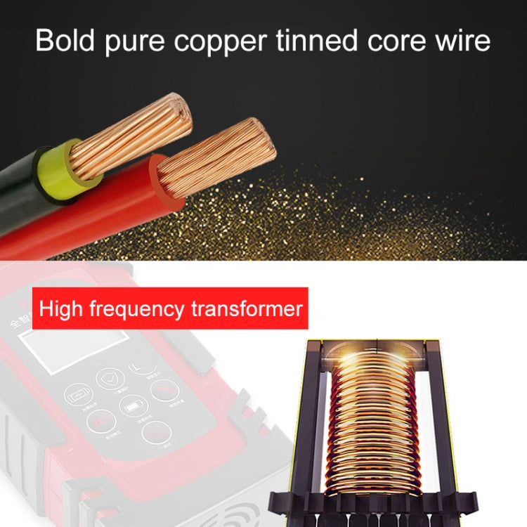 DEMUDA DC-80 Car Battery Charger 12V/24V Intelligent Pulse Repair Type Lead-acid Battery, Plug Type:EU Plug(Red) - Battery Charger by PMC TechLife | Online Shopping South Africa | PMC TechLife | Buy Now Pay Later Mobicred