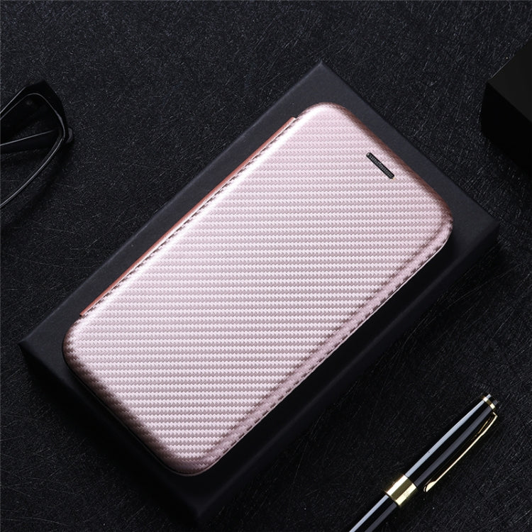 For Blackview BV6300 Pro Carbon Fiber Texture Horizontal Flip TPU + PC + PU Leather Case with Card Slot(Pink) - More Brand by PMC Jewellery | Online Shopping South Africa | PMC Jewellery | Buy Now Pay Later Mobicred