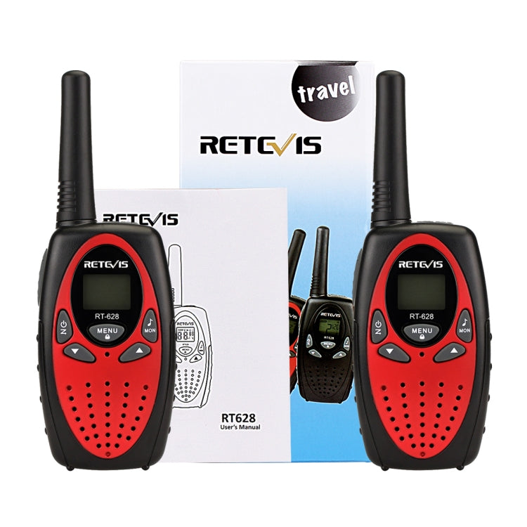 1 Pair RETEVIS RT628 0.5W US Frequency 462.550-467.7125MHz 22CHS Handheld Children Walkie Talkie(Red) - Children by RETEVIS | Online Shopping South Africa | PMC Jewellery | Buy Now Pay Later Mobicred