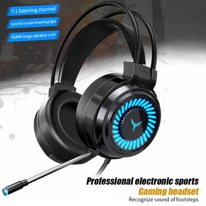 2 PCS G58 Head-Mounted Gaming Wired Headset with Microphone, Cable Length: about 2m, Color:Black 7.1 Single USB Version - Multimedia Headset by PMC Jewellery | Online Shopping South Africa | PMC Jewellery | Buy Now Pay Later Mobicred