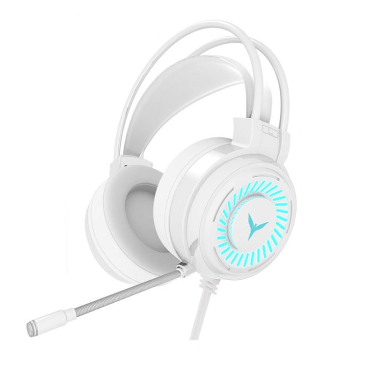 2 PCS G58 Head-Mounted Gaming Wired Headset with Microphone, Cable Length: about 2m, Color:White Colorful 3.5mm Version - Multimedia Headset by PMC Jewellery | Online Shopping South Africa | PMC Jewellery | Buy Now Pay Later Mobicred