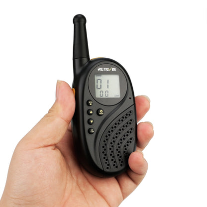 1 Pair RETEVIS RT35 0.5W US Frequency 462.550-467.7125MHz 22CH Handheld Children Walkie Talkie(Black) - Children by RETEVIS | Online Shopping South Africa | PMC Jewellery | Buy Now Pay Later Mobicred