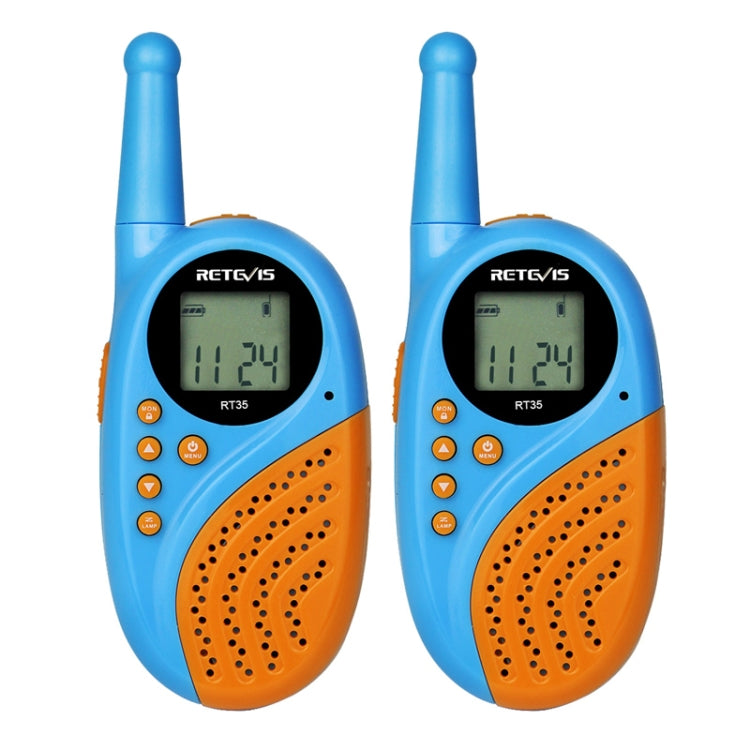 1 Pair RETEVIS RT35 0.5W US Frequency 462.550-467.7125MHz 22CH Handheld Children Walkie Talkie(Blue) - free shipping - PMC Jewellery - Order now!