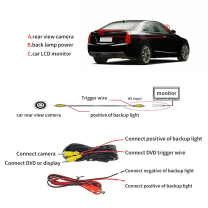 PZ4812 Car IP68 170 Degree Rear View Camera for Cadillac ATS - Rear View Cameras by PMC Jewellery | Online Shopping South Africa | PMC Jewellery | Buy Now Pay Later Mobicred