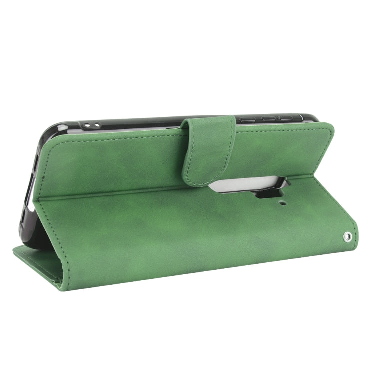 For Blackview BV6300 Pro Solid Color Skin Feel Magnetic Buckle Horizontal Flip Calf Texture PU Leather Case with Holder & Card Slots & Wallet(Green) - More Brand by PMC TechLife | Online Shopping South Africa | PMC TechLife | Buy Now Pay Later Mobicred