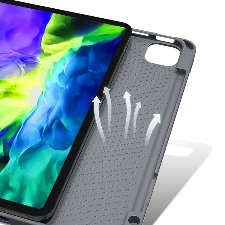 For iPad Pro 11 2022 / 2021 / 2020 Mutural Multi-fold Smart Leather Tablet Case(Black) - free shipping - PMC TechLife - Order now!