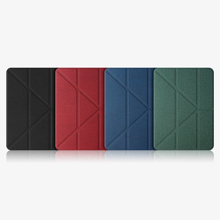 For iPad Pro 12.9 2022 / 2021 / 2020 Mutural Multi-fold Smart Leather Tablet Case(Blue) - free shipping - PMC TechLife - Order now!