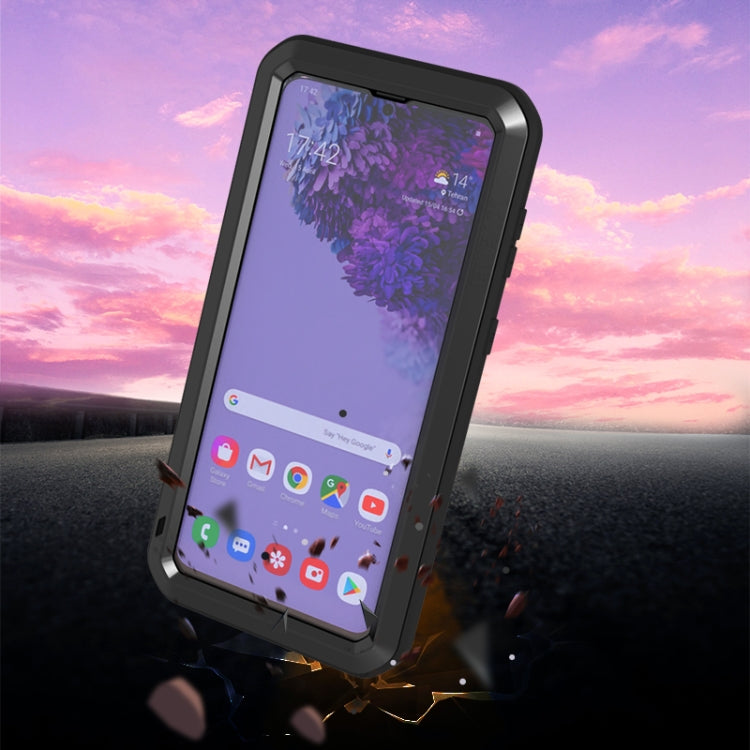 For Samsung Galaxy S21+ 5G LOVE MEI Metal Shockproof Waterproof Dustproof Protective Case with Glass(Army Green) - free shipping - PMC TechLife - Order now!