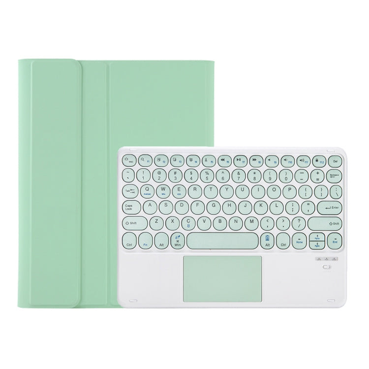 YT07B-A Detachable Candy Color Skin Feel Texture Round Keycap Bluetooth Keyboard Leather Case with Touch Control For iPad 9.7 inch 2018 & 2017 / Pro 9.7 inch / Air 2 / Air(Light Green) - Universal by PMC TechLife | Online Shopping South Africa | PMC TechLife