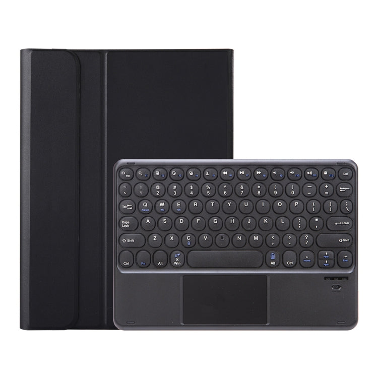 YA098B-A Detachable Lambskin Texture Round Keycap Bluetooth Keyboard Leather Tablet Case with Touch Control & Pen Slot & Stand For iPad Air 5 / 4 10.9 inch 2020 / Pro 11 inch 2020 / 2018(Black) - Universal by PMC TechLife | Online Shopping South Africa | PMC TechLife | Buy Now Pay Later Mobicred