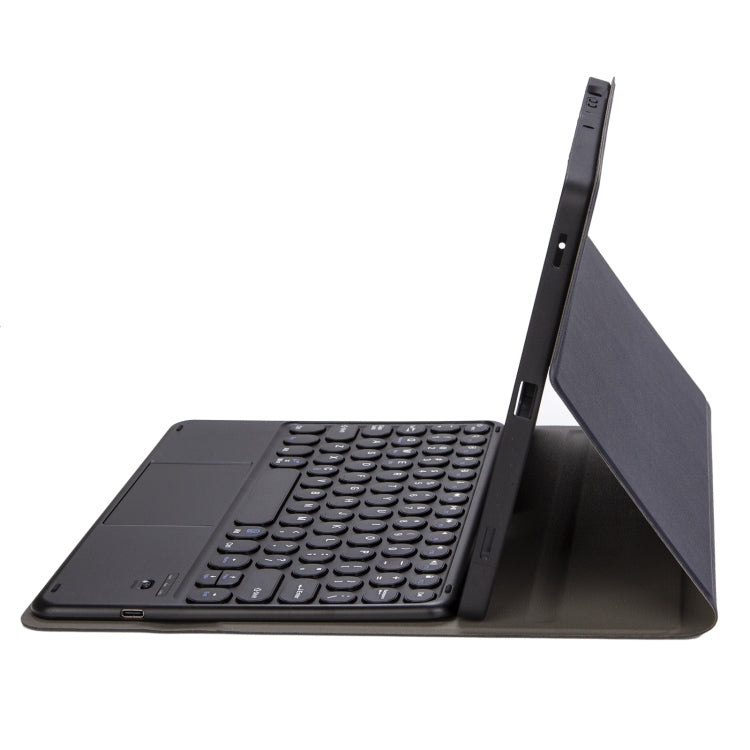 YA098B-A Detachable Lambskin Texture Round Keycap Bluetooth Keyboard Leather Tablet Case with Touch Control & Pen Slot & Stand For iPad Air 4 10.9 inch (2020) / Pro 11 inch (2020) & (2018)(Dark Blue) - Universal by PMC TechLife | Online Shopping South Africa | PMC TechLife