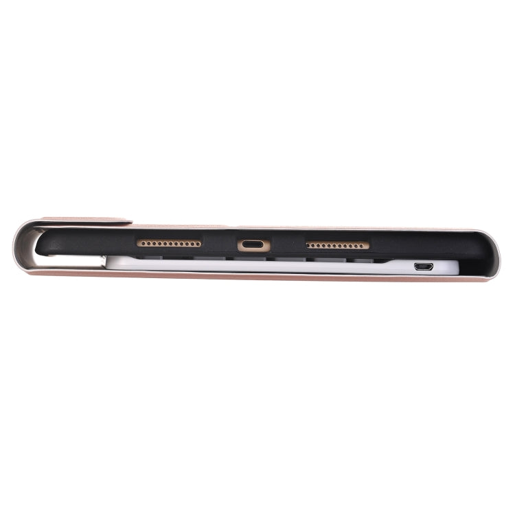 YA098B Detachable Lambskin Texture Round Keycap Bluetooth Keyboard Leather Tablet Case with Pen Slot & Stand For iPad Air 4 10.9 inch (2020) / Pro 11 inch (2020) & (2018)(Gold) - Universal by PMC TechLife | Online Shopping South Africa | PMC TechLife