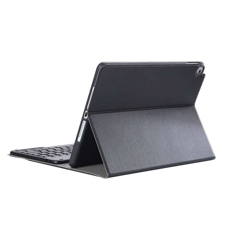 YA870B Detachable Lambskin Texture Round Keycap Bluetooth Keyboard Leather Tablet Case with Pen Slot & Stand For Samsung Galaxy Tab S7 T870 / T875 11 inch 2020(Black) - Samsung Keyboard by PMC TechLife | Online Shopping South Africa | PMC TechLife
