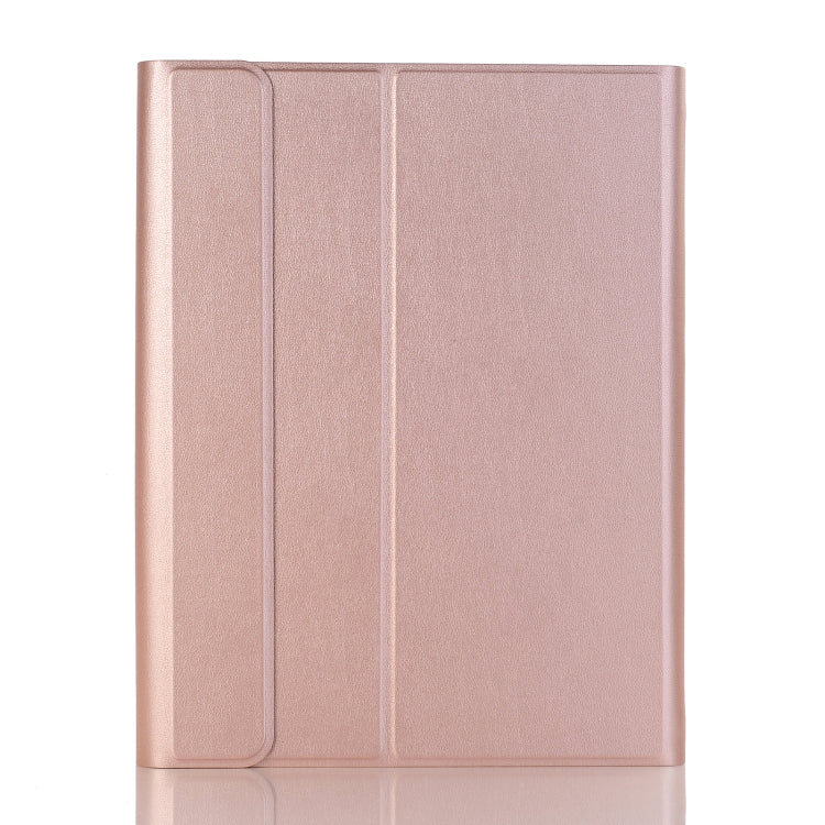 YA870B Detachable Lambskin Texture Round Keycap Bluetooth Keyboard Leather Tablet Case with Pen Slot & Stand For Samsung Galaxy Tab S7 T870 / T875 11 inch 2020(Rose Gold) - Samsung Keyboard by PMC TechLife | Online Shopping South Africa | PMC TechLife