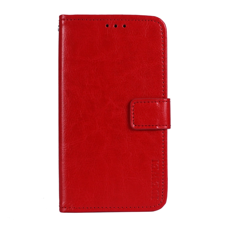 For TCL 10 5G UW idewei Crazy Horse Texture Horizontal Flip Leather Case with Holder & Card Slots & Wallet(Red) - free shipping - PMC Jewellery - Order now!