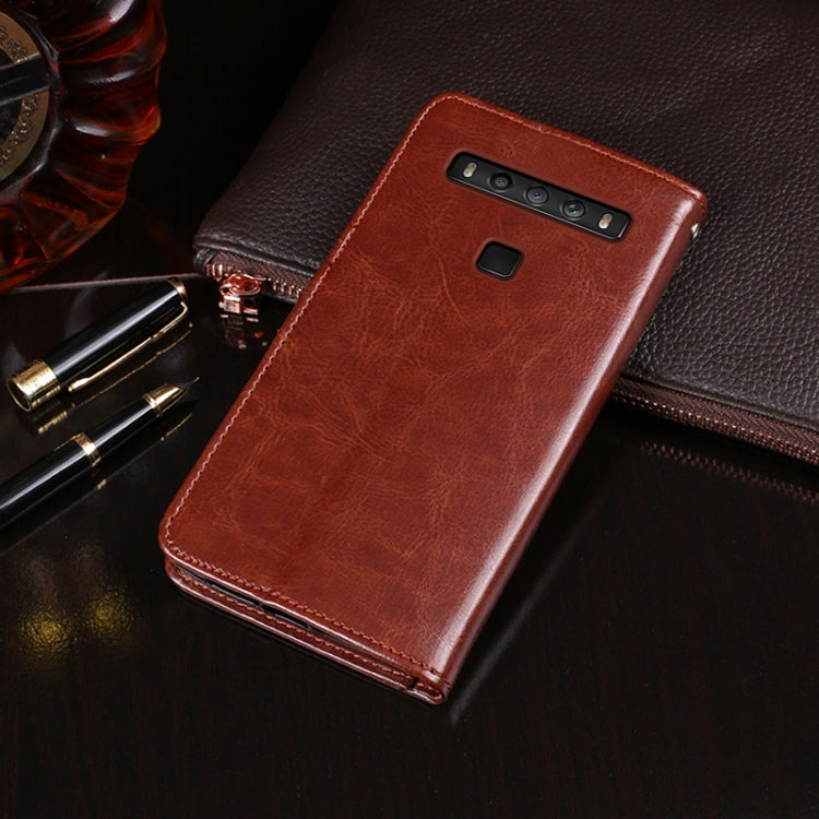 For TCL 10 5G UW idewei Crazy Horse Texture Horizontal Flip Leather Case with Holder & Card Slots & Wallet(Sky Blue) - free shipping - PMC Jewellery - Order now!