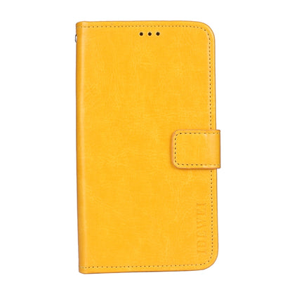 For Umidigi Bison GT idewei Crazy Horse Texture Horizontal Flip Leather Case with Holder & Card Slots & Wallet(Yellow) - More Brand by idewei | Online Shopping South Africa | PMC Jewellery | Buy Now Pay Later Mobicred