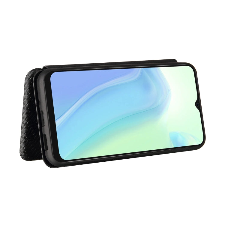 For Blackview A70 (2021) Carbon Fiber Texture Horizontal Flip TPU + PC + PU Leather Case with Card Slot(Black) - More Brand by PMC TechLife | Online Shopping South Africa | PMC TechLife | Buy Now Pay Later Mobicred