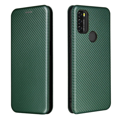 For Blackview A70 (2021) Carbon Fiber Texture Horizontal Flip TPU + PC + PU Leather Case with Card Slot(Green) - More Brand by PMC Jewellery | Online Shopping South Africa | PMC Jewellery | Buy Now Pay Later Mobicred