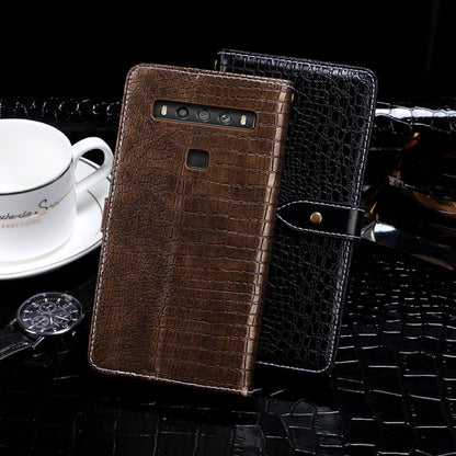 For TCL 10 5G UW idewei Crocodile Texture Horizontal Flip Leather Case with Holder & Card Slots & Wallet(Black) - More Brand by idewei | Online Shopping South Africa | PMC Jewellery | Buy Now Pay Later Mobicred