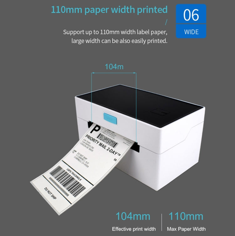 POS-9220 100x150mm Thermal Express Bill Self-adhesive Label Printer, USB with Holder Version, EU Plug - Printer by PMC Jewellery | Online Shopping South Africa | PMC Jewellery | Buy Now Pay Later Mobicred