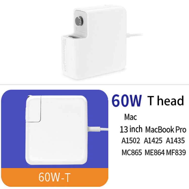 A1435 60W 16.5V 3.65A 5 Pin MagSafe 2 Power Adapter for MacBook, Cable Length: 1.6m, EU Plug - Cable & Adapter by PMC Jewellery | Online Shopping South Africa | PMC Jewellery | Buy Now Pay Later Mobicred