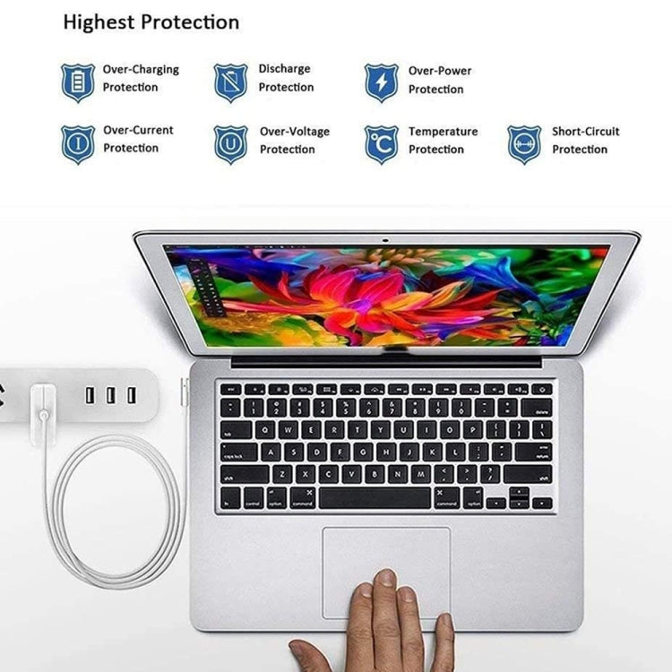 A1435 60W 16.5V 3.65A 5 Pin MagSafe 2 Power Adapter for MacBook, Cable Length: 1.6m, EU Plug - Cable & Adapter by PMC Jewellery | Online Shopping South Africa | PMC Jewellery | Buy Now Pay Later Mobicred