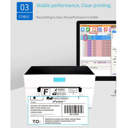 POS-9220 100x150mm Thermal Express Bill Self-adhesive Label Printer, USB + Bluetooth with Holder Version, EU Plug - Printer by PMC Jewellery | Online Shopping South Africa | PMC Jewellery | Buy Now Pay Later Mobicred