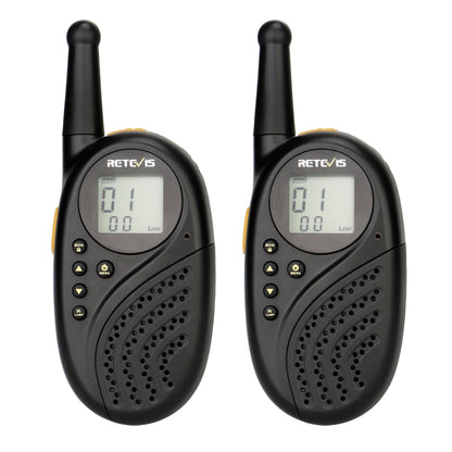 1 Pair RETEVIS RT-35 0.5W EU Frequency 446MHz 8CHS Children Handheld Walkie Talkie(Black) - Children by RETEVIS | Online Shopping South Africa | PMC Jewellery | Buy Now Pay Later Mobicred