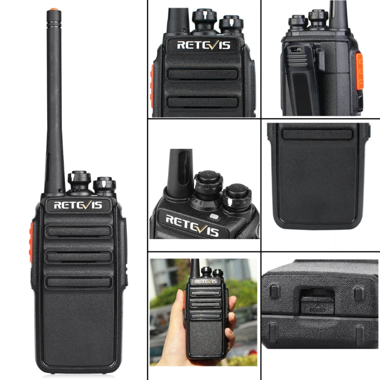 1 Pair RETEVIS H777S US Frequency 462.5500-462.7250MHz 16CHS FRS License-Free Two Way Radio Handheld Walkie Talkie, US Plug(Black) - Handheld Walkie Talkie by RETEVIS | Online Shopping South Africa | PMC Jewellery | Buy Now Pay Later Mobicred